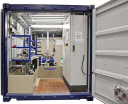 Containerized rental UV-oxidation unit