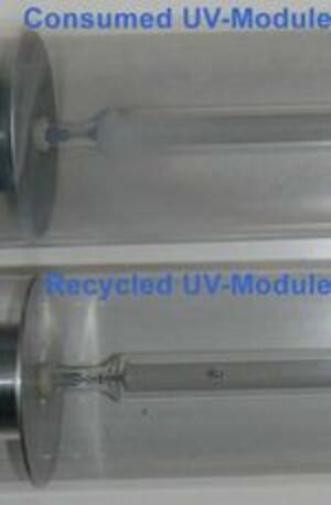 riciclaggio di moduli UV