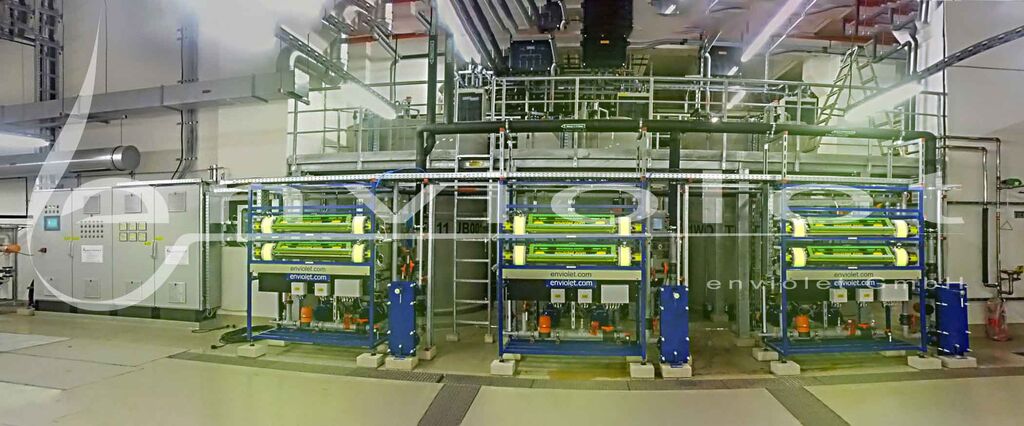 Afvalwaterbehandeling in wafer fabriek door UV-oxidatie